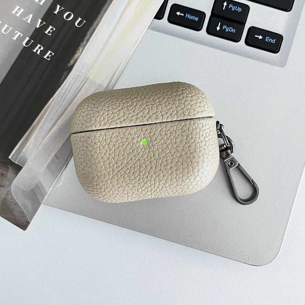 High End Business Bluetooth Earphone Case For Apple AirPods 1 2 3 4 Pro 2 3 Retro Litchi Texture Leather Protect Headphone Cover