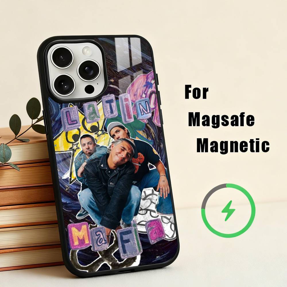 L-Latin Mafia Phone Case For iPhone17,16,15,14,13,12,11 Plus,Pro Max Magnetic For Magsafe Wireless Charging