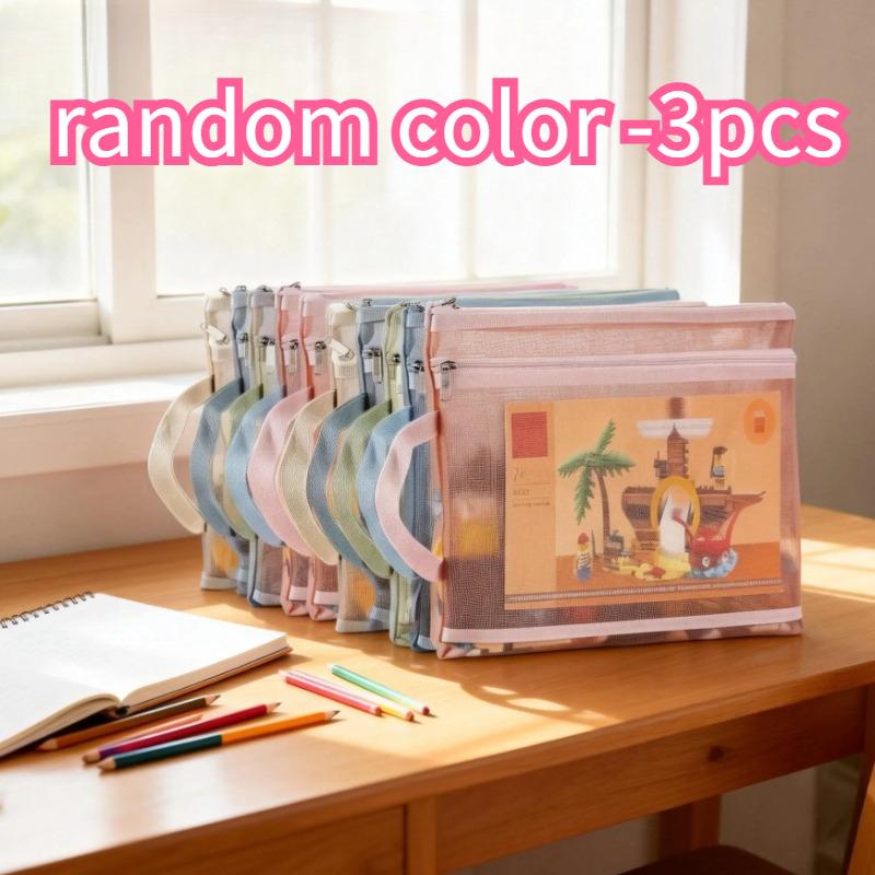 

Сетчатые и нейлоновые сумки-органайзеры на молнии - Яркий двухслойный органайзер для детских конструкторов, пазлов и принадлежностей для творчества