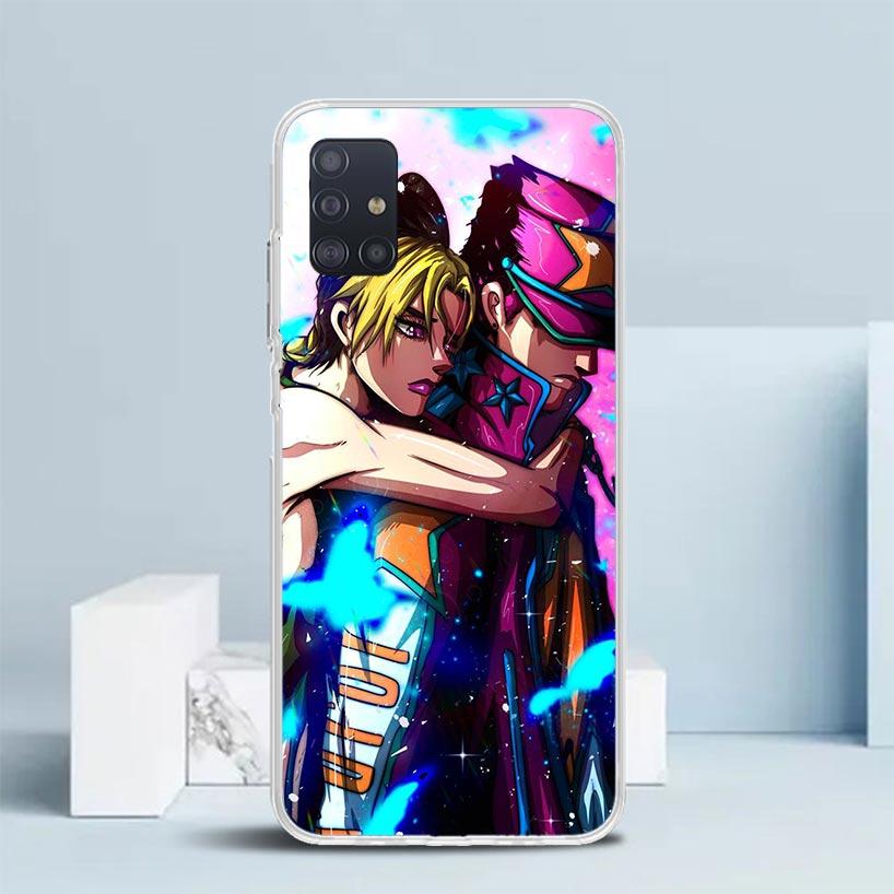 JoJo's Bizarre Adventure Jolyne Cujoh Soft Cover for Samsung Galaxy A12 A22 A32 A52 A72 A02S Phone Case Note 20 Ultra 10 S10 Plu