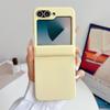 Solid Color For Samsung Galaxy Z Flip 5 6 7 FE 5G Magnetic Phone Case Shockproof Hinge Protective PC Hard Shell Back Cover