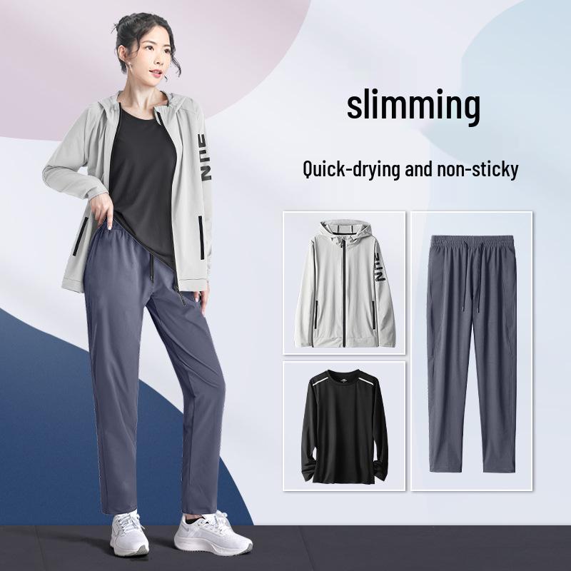 

Женский утепленный костюм для бега большого размера - Одежда для фитнеса и утренних пробежек M [80-100 lbs]