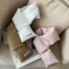 Warm Wrap Korean Style Scarf Solid Color Autumn Winter Shawl Scarf Fashion Down Neck Scarf  Outdoor