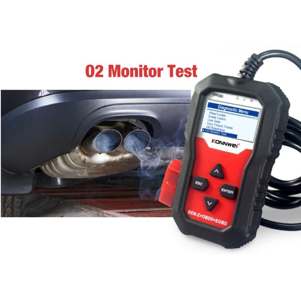 KONNWEI KW360 Full Systems OBD2 Scanner for Benz Professional Car Diagnostic Tool for C300 W204 W205 W211 ABS Airbag Oil Reset