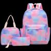 Li Shen Fashion Graffiti Print 3-Piece Backpack Set