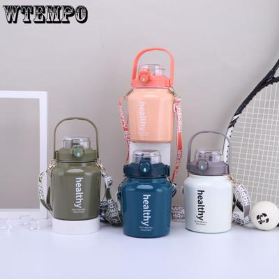 Large Capacity Water Cup Thermos Cup 1000ml Vacuum Flasks Portable Stainless Steel Thermos Cup Water Bottle Travel Tea Mug Office Thermos Cup