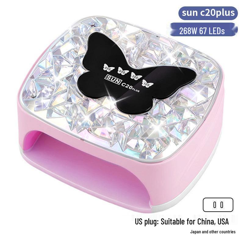 256W High Power UV/LED Dual Light Nail Curing Lamp
