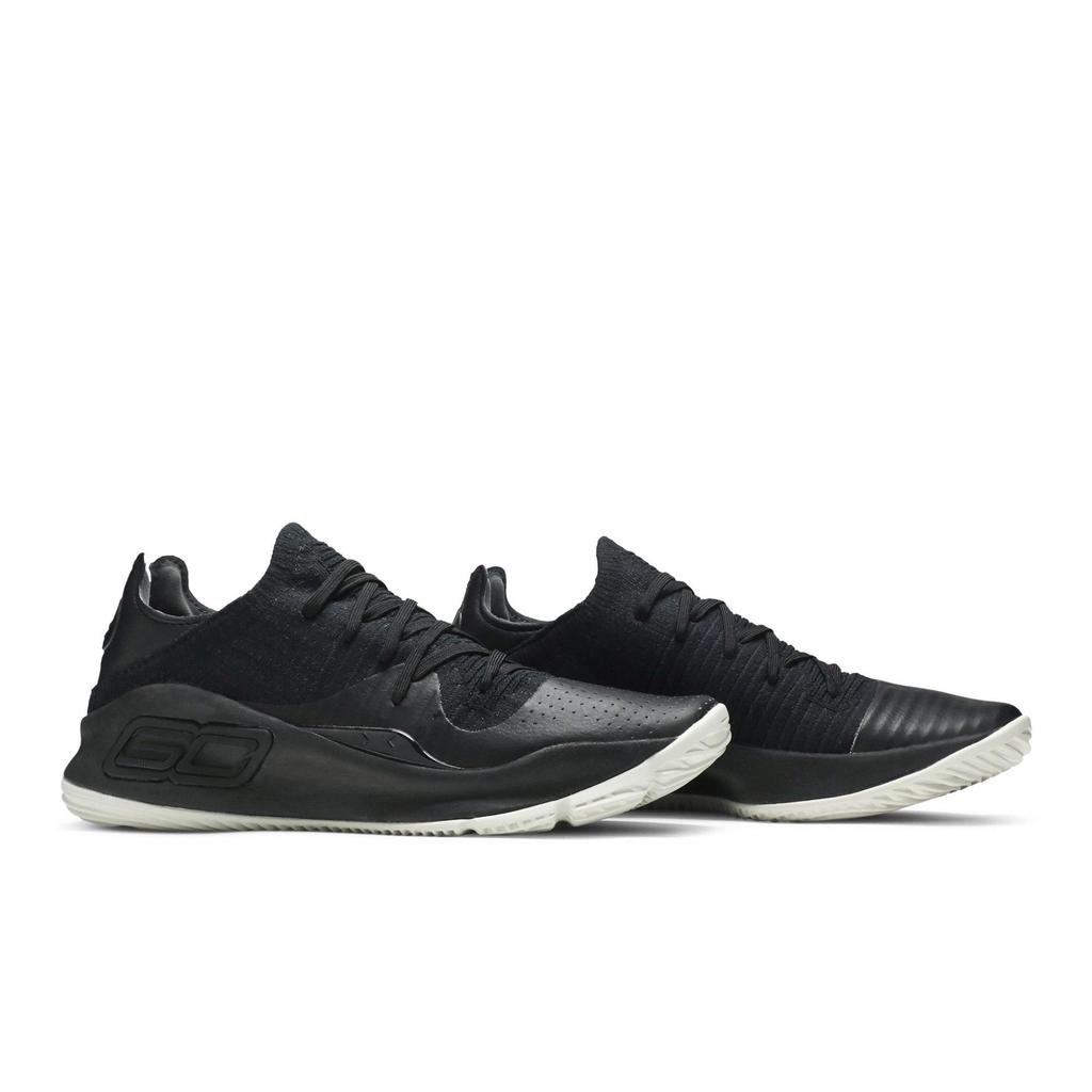 Under Armour Curry 4 Low 'Black' (Unisex) Black / Black Basketball Shoes 3000083 004
