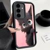 Phone Case for Samsung Galaxy A17 A16 A15 A14 A13 Black Cat Cartoon Cute A56 A36 A26 A55 A35 A25 A54 A34 A24 A53 A33 A23 A07 A06