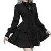 KLGIRL Gothic Black Gothic Halloween and Yami Mini Sweet Retro Stage Size L Dress, Cosplay, Lolita, Costume, Dark, Harajuku, Kawaii, Dress, Lolita,