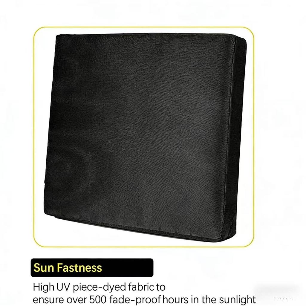 10 Size Patio Chair Seat Covers  , Windproof, Water Resistant Patio Cushion Slipcovers Replacement, Patio Cushion Covers 600D