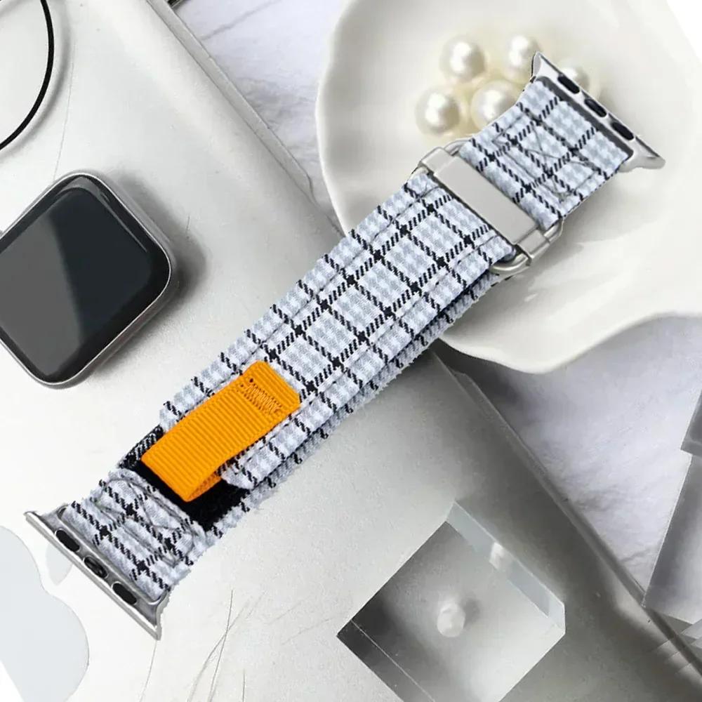 Sport Band For Apple Watch Ultra 2 10 9 8 7 6 SE 5 4 Outdoor Nylon Bracelet Strap For iWatch 38mm 40mm 41mm 42mm 45mm 46mm 49mm