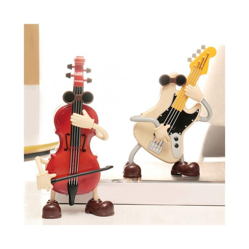 Spieluhren für MäDchen, MäDchen-SchmuckkäStchen, Spieluhren, Spieluhr mit Automatischer Swing-Gitarre und Violine, Dekoratives Ornament für Den