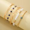 5PCS Turkish Evil Eye Beaded Bracelets For Women Fashion Blue Green Eye Gold Color Bracelets Set New Good Luck Jewelry Gift 2026