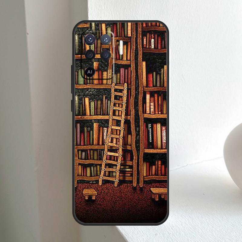 Library  Bookish For OPPO A96 A76 A16 A5 A6 Pro A15 A17 A57 A18 A38 A58 A78 A98 A54 A74 A94 A40 A60 A80 Case