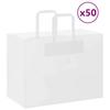 VidaXL Paper Bags 50 Pcs with Handles White 32x17x25 Cm, Paper Bag, Paper Gift Bag, Paper Gift Bag, Bag 4101831