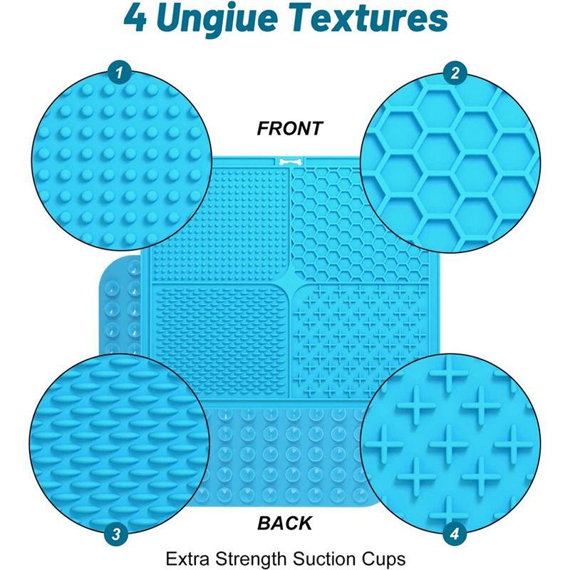 A33R-Lick Mat For Dogs, Food-Grade Silicone Dog Lick Mat As Dog & Cat Slow Feeder, Dog Licking Mat With Suction Cups