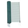 Temporary Fence with Posts, 1.2 X 15m Plastic Mesh Fencing, Garden Safety Fences Netting with Double-Spike Stakes & Guy Ropes, Temporary Fence for