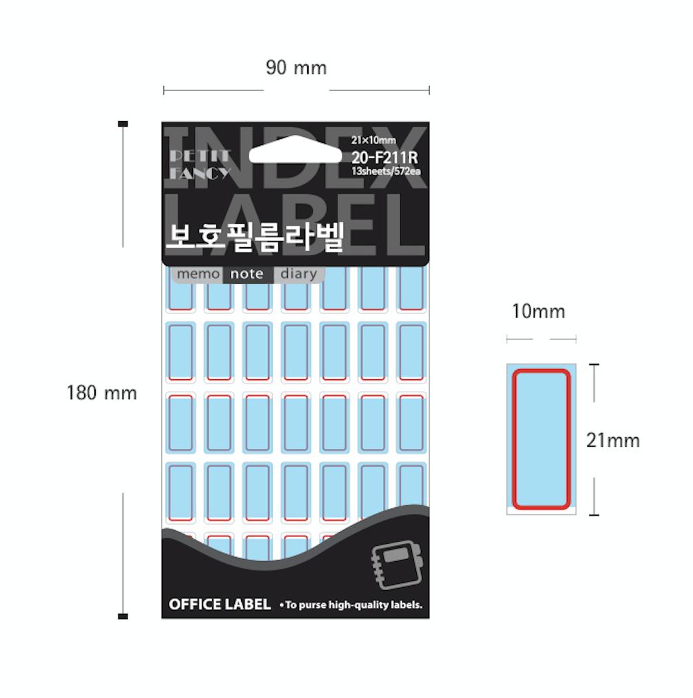 Petit Fancy Schutzfolie für Index-Etiketten (je 10 Stück) Index-Etiketten/Kategorie-Etiketten/Büro-Etiketten/Anhänger-Aufkleber/Markierungswerkzeuge – 42 Optionen