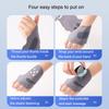 Electric Wrist Massager EMS Microcurrent 5 Levels Hot Compress 3 Levels Vibration Massage Device With Wrist Guard Band