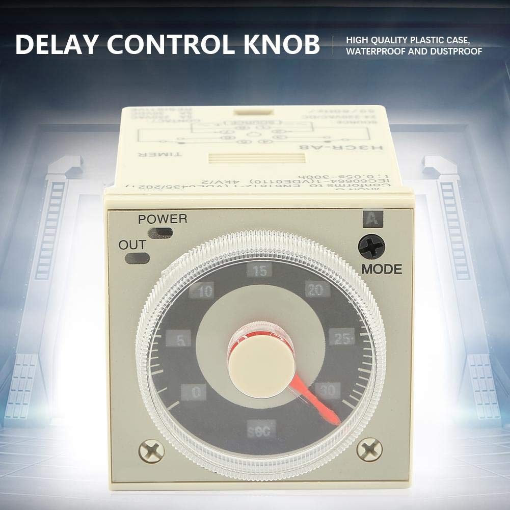 5A Time Delay Knob Type H3CR-A8 8-Pin Relay, Timer,