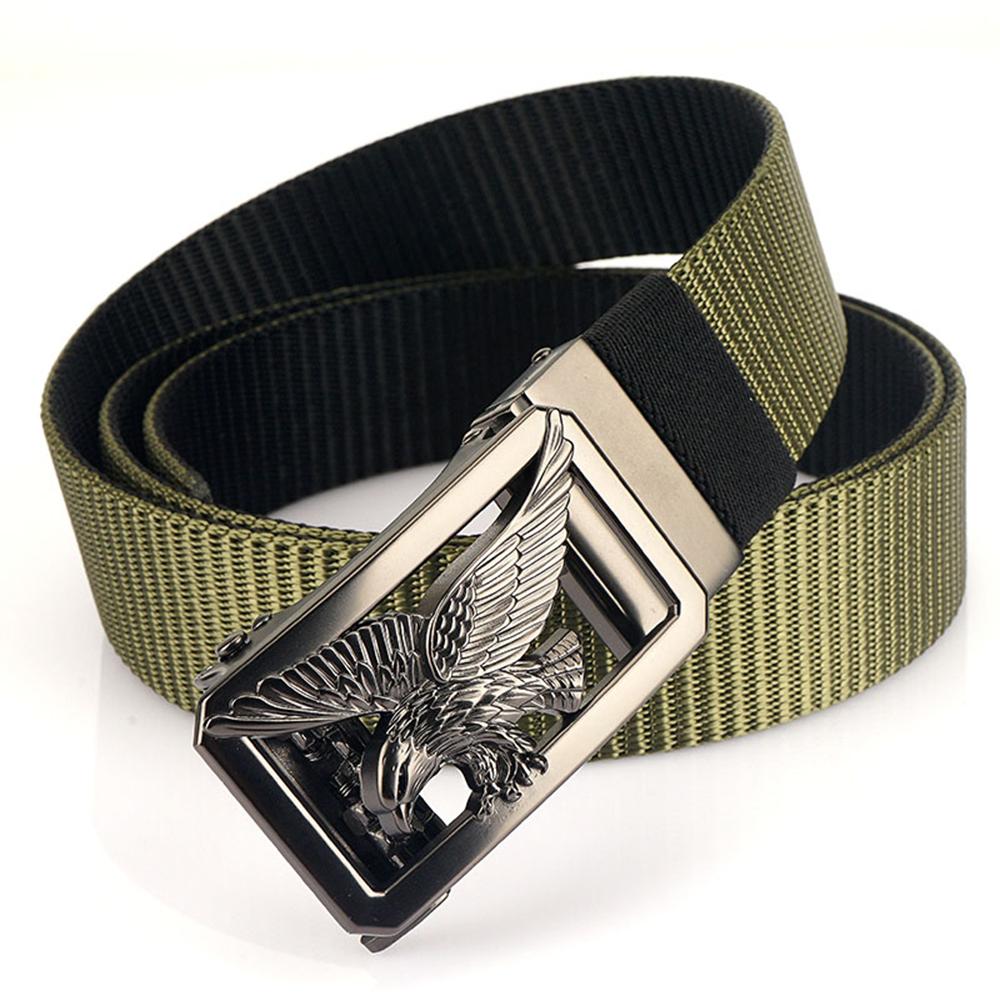 TUSHI New Tactical Belt for Men Tight Thick Nylon Casual Belt Alloy Ratchet Automatic Buckle Golf EDC Outdoor Military Belt Male