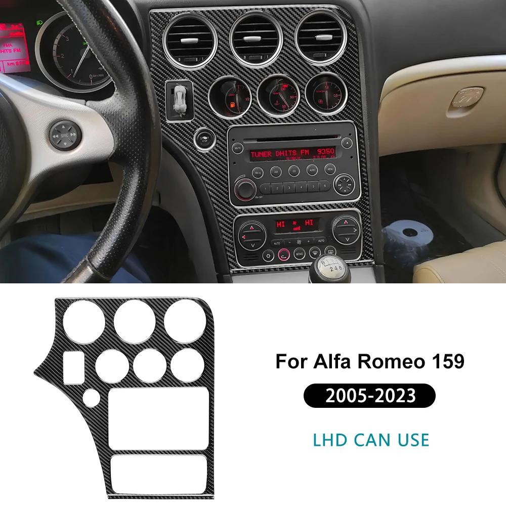 Real Soft Carbon Fiber Sticker For Alfa Romeo 159 2005-2018 2019 2020 2025 2025 2025 LHD RHD Car Center Console Panel Frame Trim