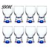 Verres à boire classiques incurvés Mini verre snifter avec base lestée ergonomique, Verres de dégustation transparents, Verres élégants pour fête, Confortable