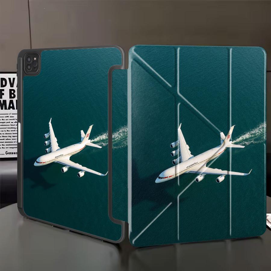 

Ocean Wing Jet Tablet Case For iPad Air 4 5 M3 M2 1 2 M4 11inch Mini 6 7 Pro 11th 10th 9th 8th 7th 12.9inch Pro 2025 Holder iPad Mini 7 8.3