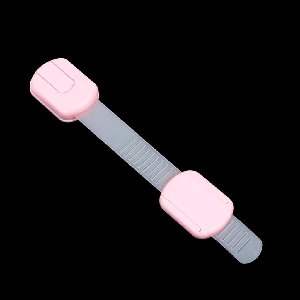 2Pcs Child Safety Strap Locks Baby Locks For Cabinets And Drawers Toilet Fridge,Adhesive Cabinet Drawer Door Latches-2 Style