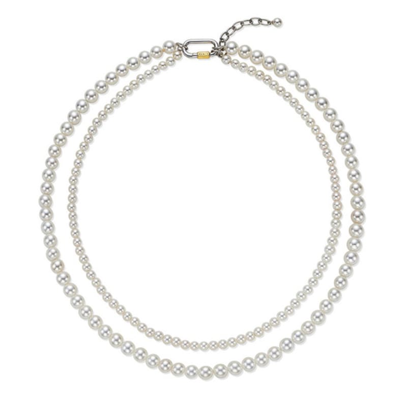Hyeres-lor Noaiyu Silver (C) White Pearl 2-Way Necklace HL3N49302C9450