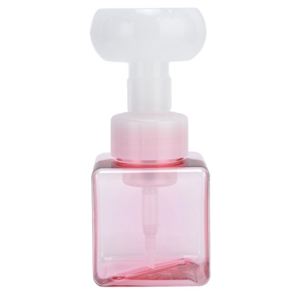 250ml Foaming Bottle PETG Plastic Flower Foam Dispenser Square Bottles for Cosmetic
