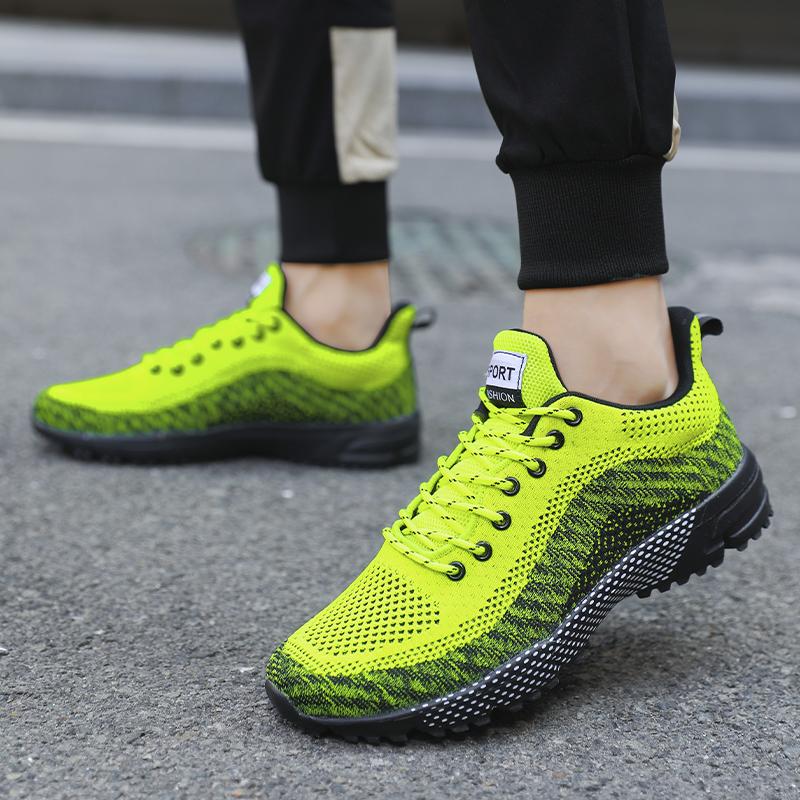 Fashion Summer Men's New Mesh Strap Tennis Sports Running Shoes Large Breathable Work and Leisure Vulcanized Shoes Zapatillas Hombre