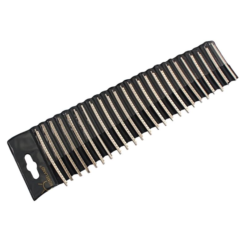 24Pcs Stainless Steel 2.7mm Width 24 Frets Guitar Fret Wires Fretwire Set for Electric Guitar Bass Guitar Fingerboard 1