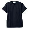 Nursery Men's Zip-Front Scrub, Transparent, UV Protection, Tablet Storage, with PHS Pocket, Size L, Black, 9204306A