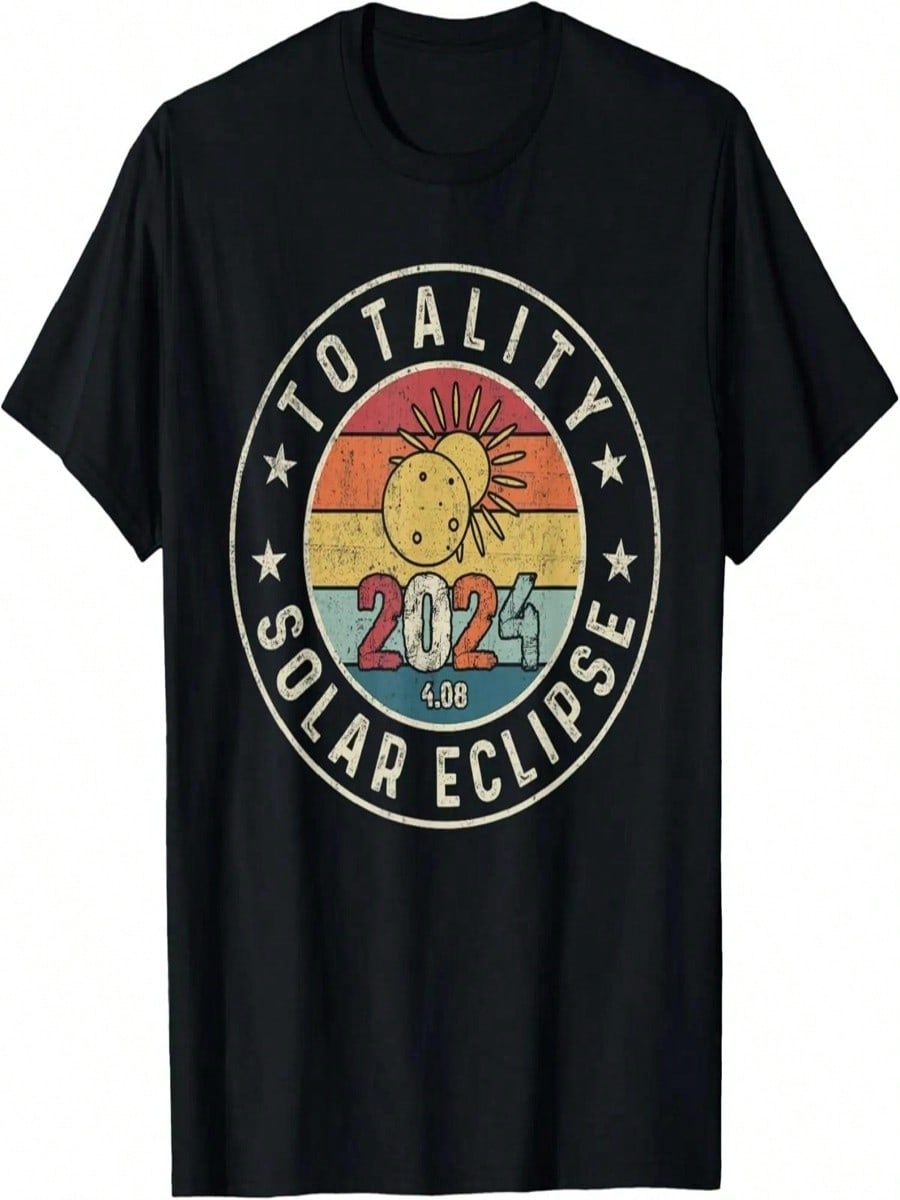 Totality Solar Eclipse 2024 America Retro Total Eclipse T-Shirt S разноцветный