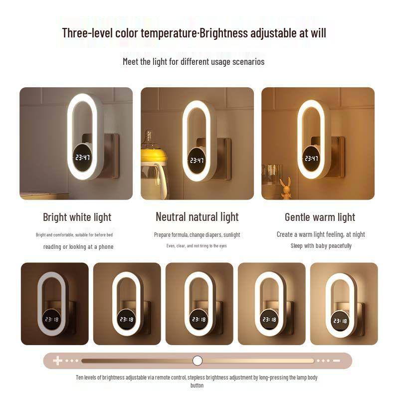 USB Bedside Lamp: Remote-Control Soft Night Light for Baby Feeding, Eye Protection, Energy-Saving, Multifunctional Sleep Aid