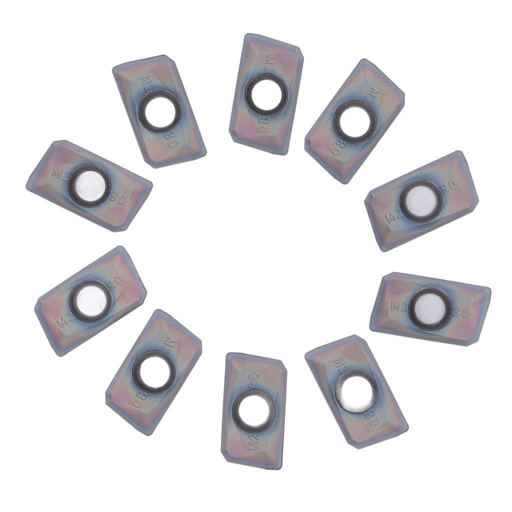 10 Pcs Woodworking Turning Insert Lathe Carbide Finishing Blades Coated CNC Milling Cutters