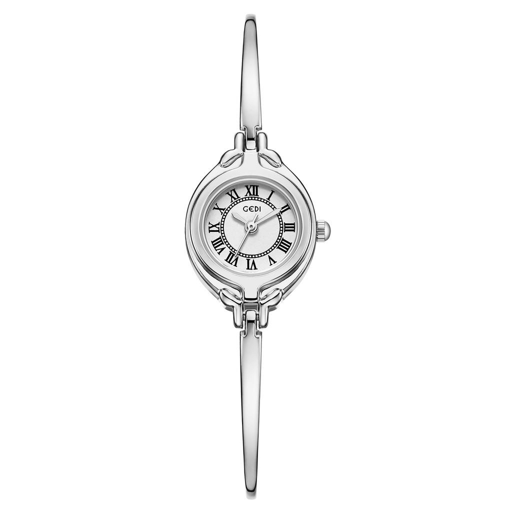 Vintage Small Round Dial Wristwatch For Women With Quartz Movement