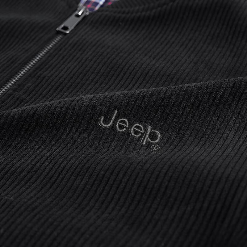 Jeep Men's Velvet Baseball Collar Jacket
