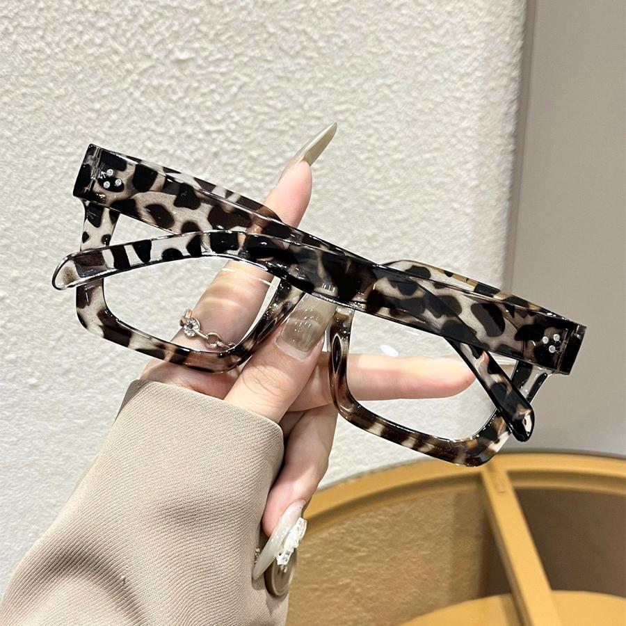 New Square Anti-blue light Large Frame Eyeglasses Fashion Street Decorative Glasses Computer Spectacles For Women Men