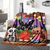 Bing Theme Printed Blanket - Perfect for Couch, Bed, Travel & Outdoor Use | Machine Washable, Cozy & Durable.