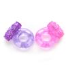 1PC with Clitoral Stimulator Clit and Penis Universal Vibrating Waterproof Vibrator Cock Ring
