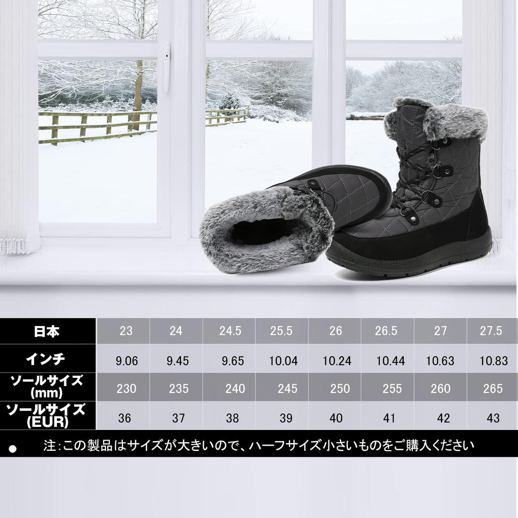 Schnee kaltes Wetter thermisch Winter kaltes Wetter wasserdicht einfach bis 26 CM [JSWEI] Stiefel, Schuhe, Isolierung, Schuhe, Stiefel, Schnürstiefel, & rutschfest,