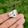 Botswana Agate Gemstone 925 Silver Flower Mother Wedding Stackable Ring Jewelry