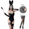 Bunny Girl Cosplay Sexy Erotic Rabbit Bunny Costume Leotard Disguise High Leg Leotard Cosplay Bold Lingerie Rabbit Ears Headband Party Christmas Event