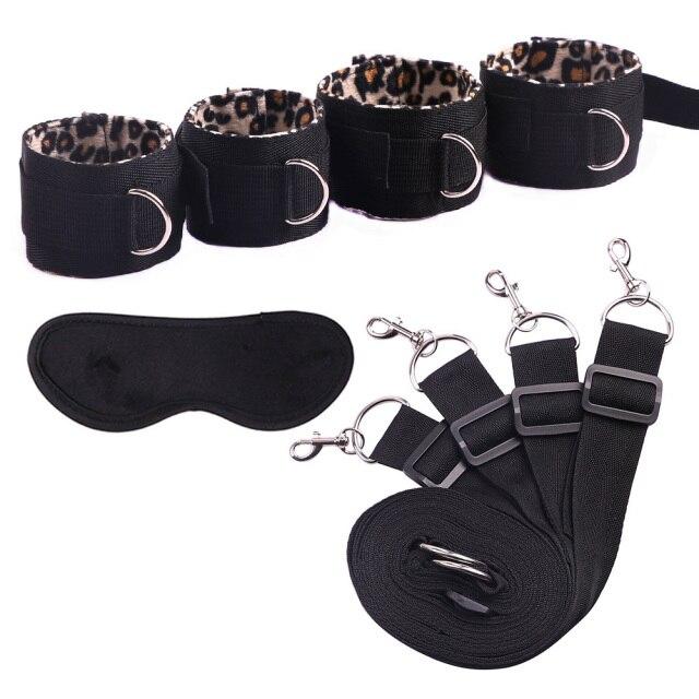 Sexspielzeug für Frauen Handschellen BDSM Bondage Kit Unterbett Erotikartikel Sexzubehör Set Fetisch Fesselgurt Produkte für Erwachsene