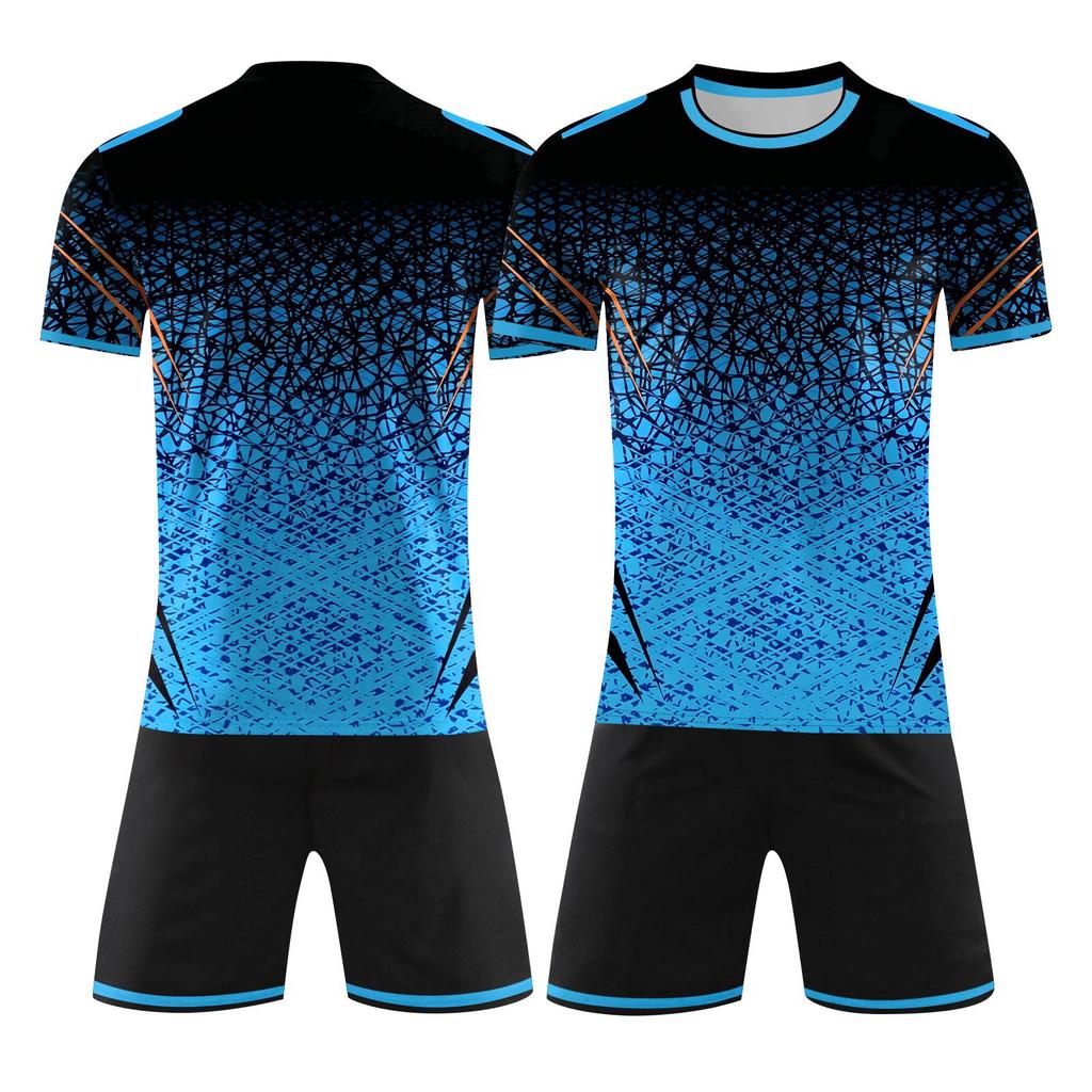 Custom DIY Two Piece Jersey Set Short Sleeve Shirt and Shorts Personalized and Number for Sports Team Uniforms