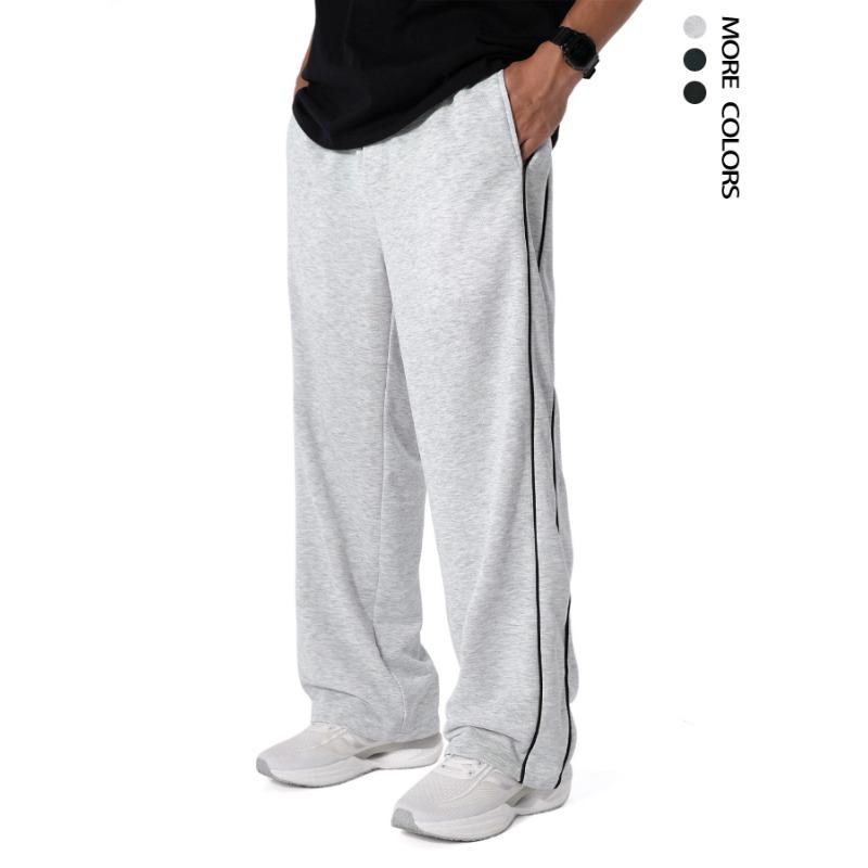 Sports casual pants retro sweatpants trend straight loose wide-leg trousers