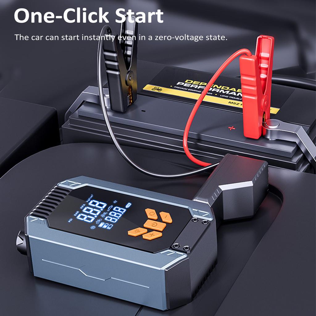 Tire Inflator Portable Air Compressor for Car Tires 150PSI Cordless Air Pump Portable Bike Tire Pump with LCD Display Screen